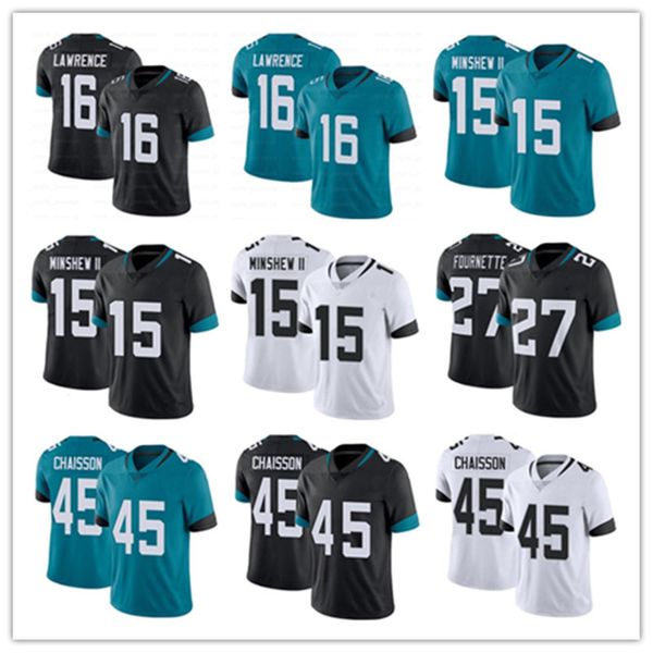 

custom men women youth 16 trevor lawrence football jersey 41 josh allen 15 gardner minshew ii 30 james robinson 21 c.j. henderson 44 myles j, Black;red