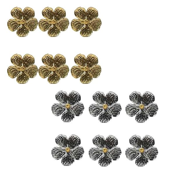 

6pcs/lot wedding simple plum flower napkin 5 petals lucky ring table decoration rings