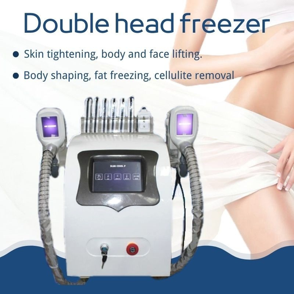 

2022 high quakity professional two handles cryolipolysis fat e portable cryolipolysis machine ce/dhl