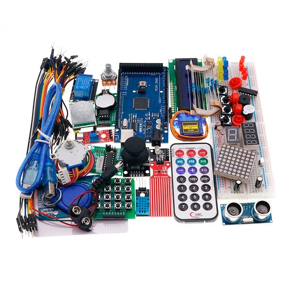 

electronic components mega 2560 r3 starter kit motor servo rfid ultrasonic ranging relay lcd for arduino