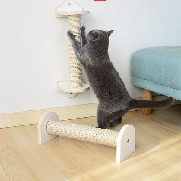 

cat furniture & scratchers 40*6 cm wall scratching post tree wall-mounted sisal shelf pet kitten board toys climbing frames cw110