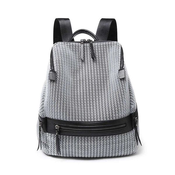 

outdoor bags backpack women fashion large capacity school for teenage girls travel(gray)