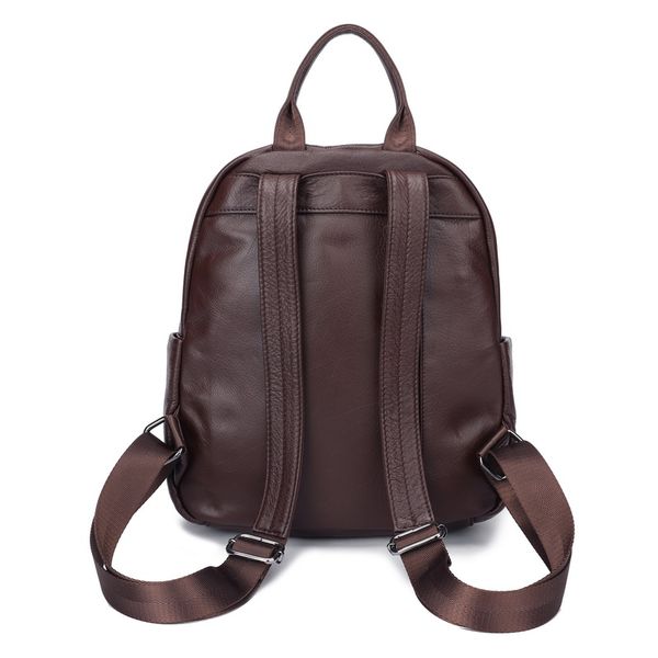 

100% genuine cow leather nature calfskin italian layer cowhide bookbag backpacks