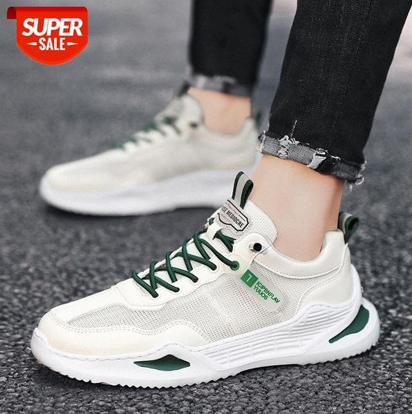 

men's shoes breathable thin style mesh trendy casual white boys sports net #v486