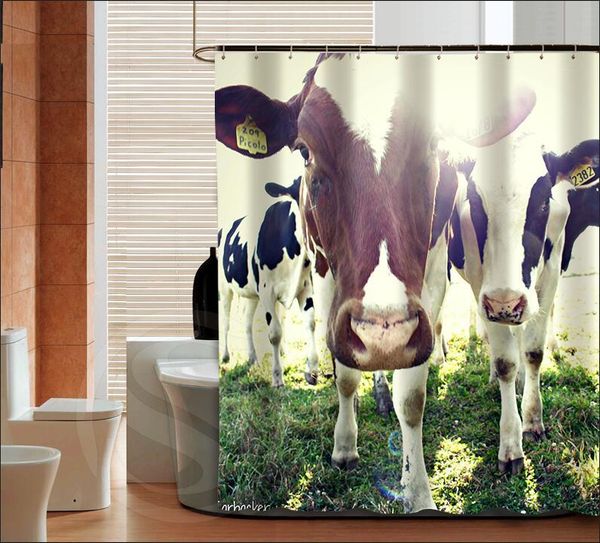 

shower curtains stylish dairy cow fashion custom curtain bathroom decor bath