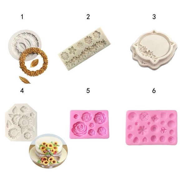 

baking moulds 3d rose sun type silicone soap mold chocolate cake manual diy jelly