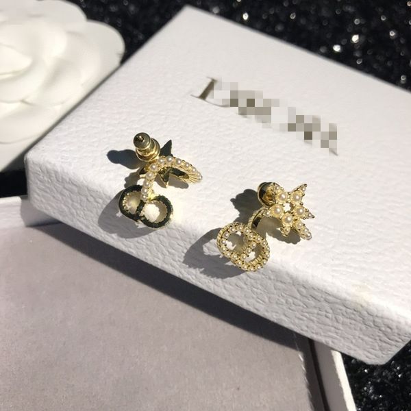 

75% off outlet online new women's net red selling earrings star bud full drill small ear clip ozit, Golden;silver