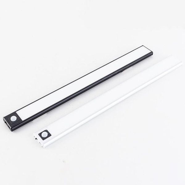 

20/40cm ultra-thin usb led cabinet lights 3 modes pir motion sensor rechargeable aluminum kitchen cabinets lighting light