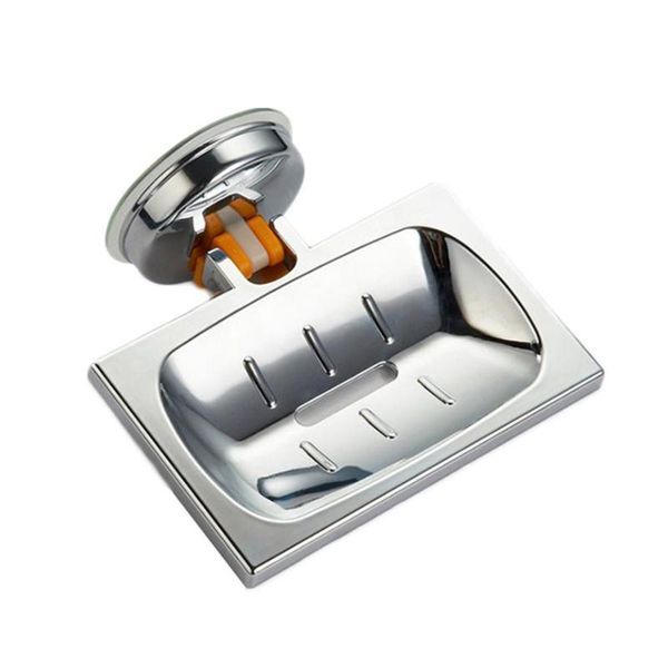 

suction cup soap holder drain steel wall-mounted dish shower box punch-bathroom accessories dishes