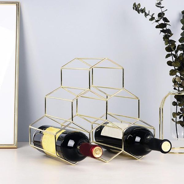 

kitchen storage & organization metal creative geometric wine rack nordic simple household grape restaurant living room bar cabinet display h