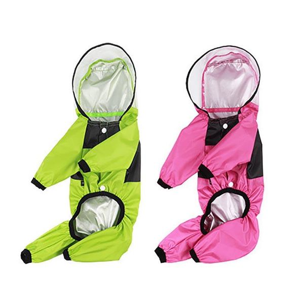 

dog raincoat four seasons universal four-foot clothing transparent pu waterproof fashionable pet clothes apparel