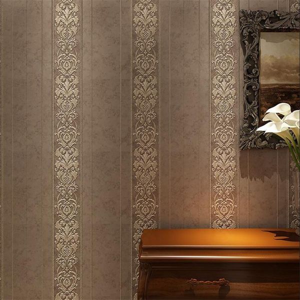 

wallpapers wellyu jane european non-woven wallpaper fashion classic striped bedroom living room el tv background wall paper