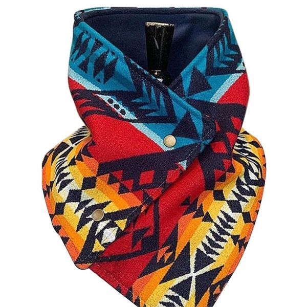 

winter triangle pattern large scarf wrap buttons thicken warm neckerchief shawl 649c scarves, Blue;gray