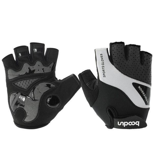 

cycling gloves half finger anti-slip absorption bicycle, Black