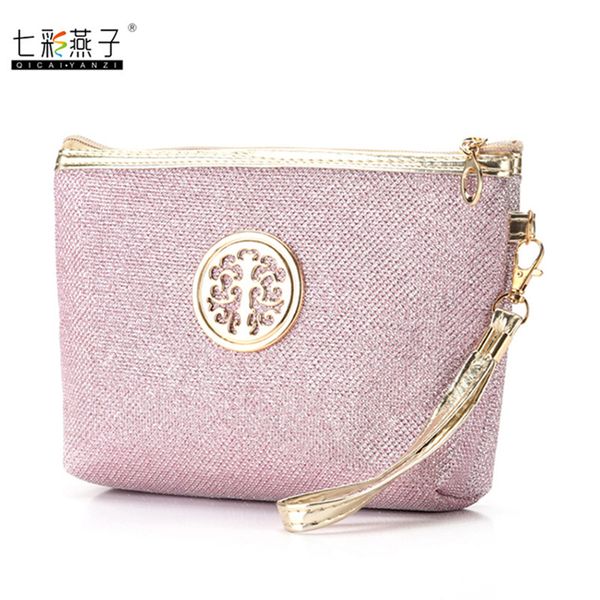 

cosmetic bag three dimensional beauty sailboat storage sequin handbag wallet