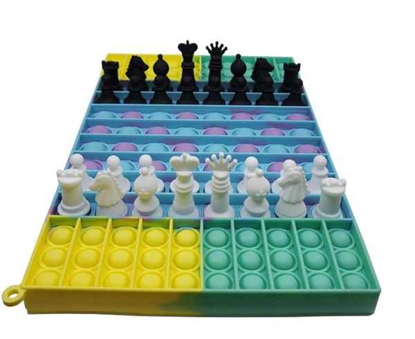 

fidget toys large board silicone chess children's deskpuzzle decompression bubble toy