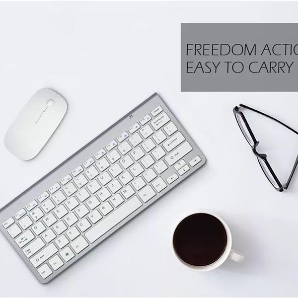 

keyboards wireless keyboard 2.4g mini keypad and mouse set chocolate