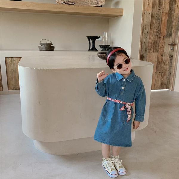 

girl's dresses girl dress kids babyÂ party evening gown 2021 jean warm plus thicken winter autumn cotton flower children clothing, Red;yellow