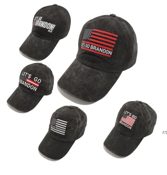 

let's go brandon baseball cap dome washed printed baseballs cap ljjb14435, Blue;gray