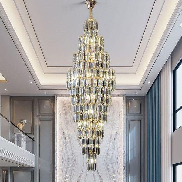 

chandeliers smoke gray crystal chandelier deluxe living room lamp el duplex building decorative stair long