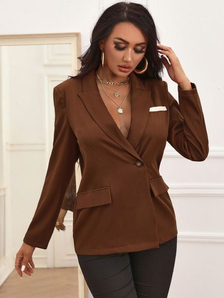 

sxy contrast panel flap detail blazer u8gb#, White;black