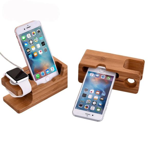 

cell phone mounts & holders multifunctional watch mobile wooden charging stand suitable for tablet universal base