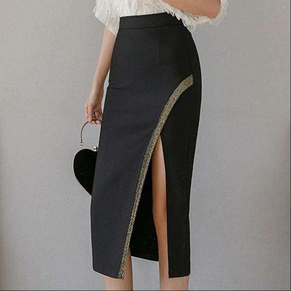 

womens skirts women skirt fashion sequin patchwork slim high waist pencil office work black jupe femme