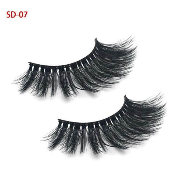 

women dense multi-layer makeup tool extend soft 3d natural synthetic mink hair easy remove false eyelash charming eyelashes