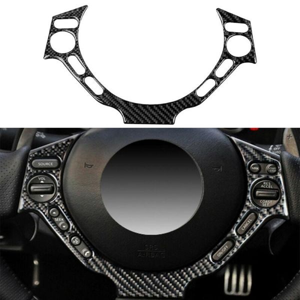 

steering wheel covers auto button cover car carbon fiber decor for gt-r r35 2008-2021 frame sticker