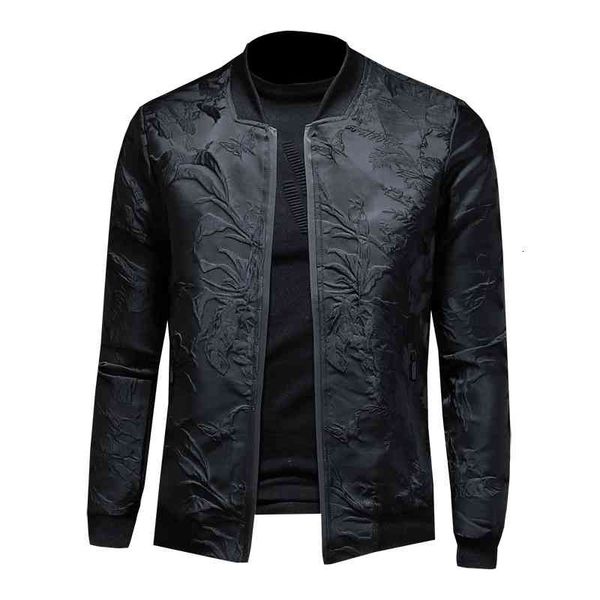 

downs nueva de hombre2021, chaqueta bordada, abrigo con cremallera para hombre, Black