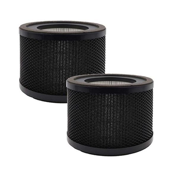 

storage bags 2pack replacement 3-in-1 hepa air filters compatible for taotronics-ap001 / vava va-ee014 purifiers,black