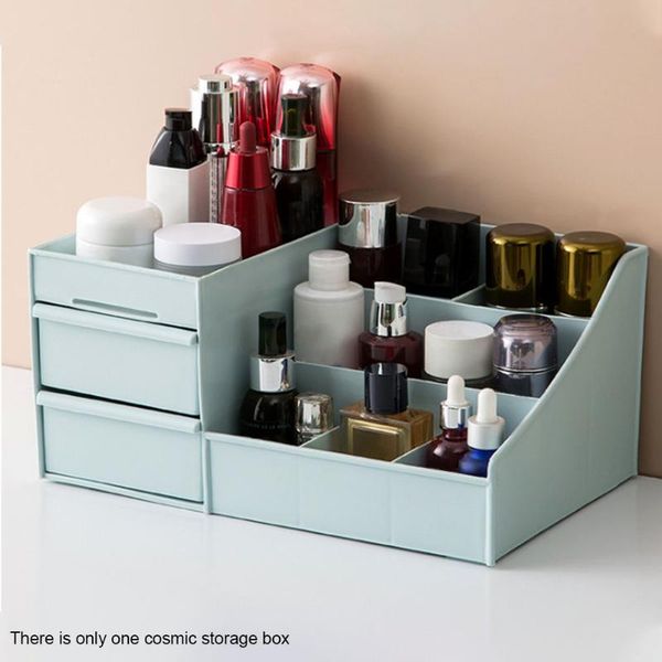 

large capacity deskcontainer drawer organizer cosmetic storage box makeup jewelry case lipstick home waterproof nail polish boxes & bins
