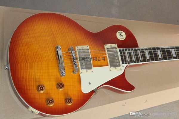 

factory mahogany guitar selling sunset color electric guitar standard guitar @16