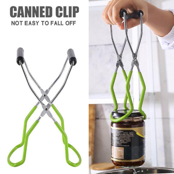

storage bottles & jars 1pcs canning jar lifter tongs stainless steel with grip handle 22.5x15cm