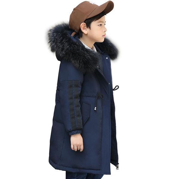 

coat kids winter coats baby boys outerwear down jacket duck parkas girl, Blue;gray
