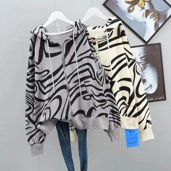 

women's hoodies & sweatshirts 2021 autumn women clothes big large plus size loose cartoon printing long sleeve sweater lady female out, Black