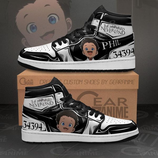 

phil the promised neverland sneakers custom anime sho