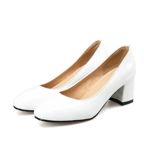 

dress shoes big size simple with square head ladies high heels women woman pumps, Black