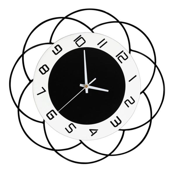 

wall clocks flower shaped clock pretty decorative hanging art decor for home office living room bedroom