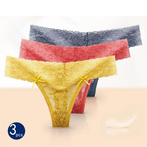 

women's panties plus size bikini lace ladies lingerie g-strings thongs briefs girl t-pants seamless underwear bnw6, Black;pink