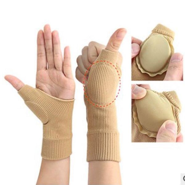 

wrist support 1 pair tenosynovitis brace bandage stabiliser thumbs splint pain relief hands care arthritis therapy, Black;red