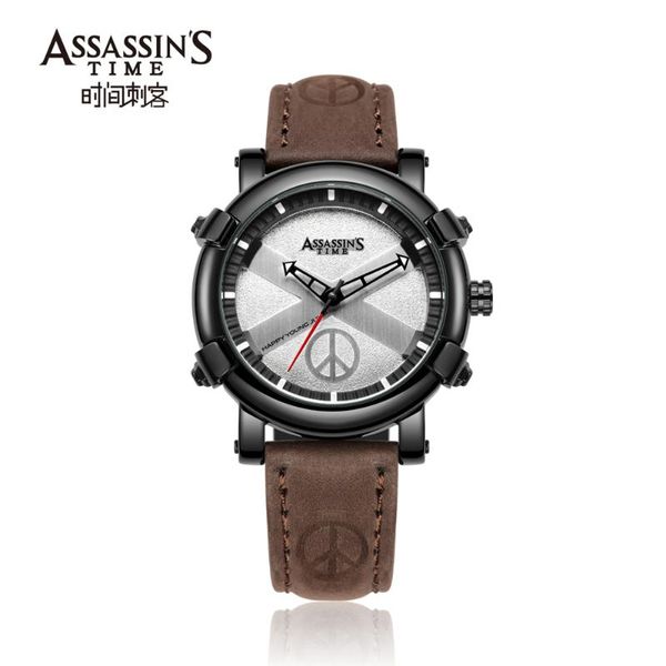 

wristwatches luxury men watch genuine leather bracelet casual quartz wrist watches clock relogio feminino, Slivery;brown
