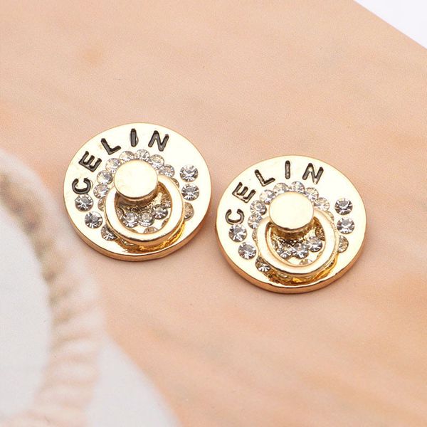 

diamond inlaid door rings french medieval vintage temperament fashionable earrings accessories black friday, Golden