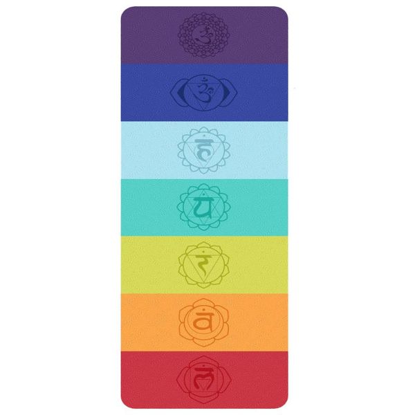 

yoga mats 2021 rainbow mat pad 6mm tasteless tpe double non-slip cushion for home gym women weight loss pilates exercise