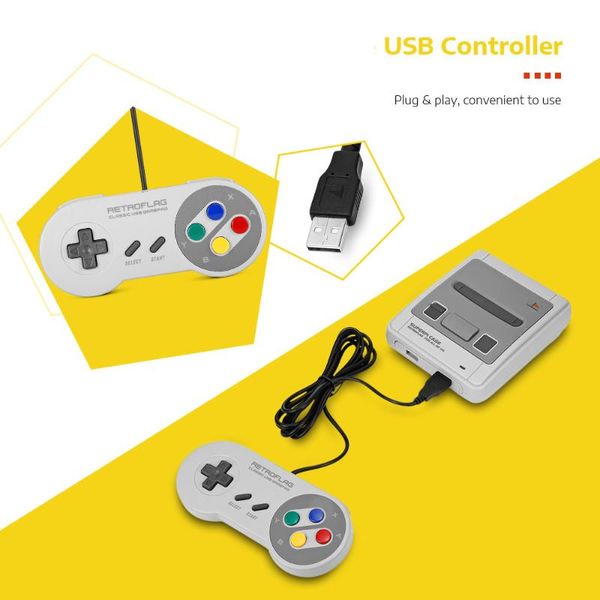 

portable game players original controller led superpi case j with usb for raspberry pi 3b / 3b+ 2b b+ switch windows