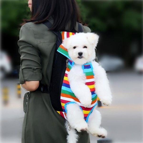 

pets carrier backpack adjustable front cat dog legs out carrying travel bag pet accessories products bv789 car seat covers