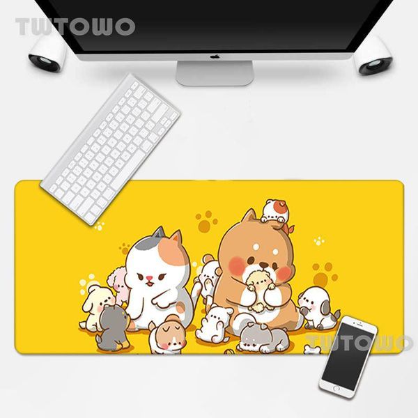 

mouse pads & wrist rests cute cartoon pet dog custom large size computer pad anti-slip soft natural rubber lapmice keyboard mousepad