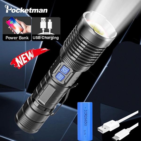 

other led lighting ultra bright 20000lm xhp99 usb rechargeable torch xhp50 lanterna camping lamp use 18650 26650 with pen holder