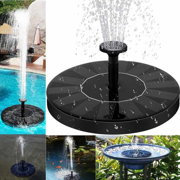 

yeahmart floating solar powered water fountain pump pond tank pool bird bath outdoor garden patio decor lawn decoration decorations