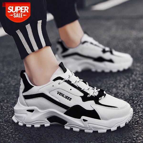 

spring men's shoes korean version of the trend casual sports running breathable thick-soled old #8g47